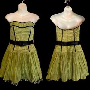 Jessica McClintock green/black dress